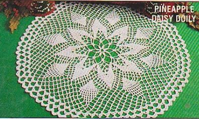Pineapple Daisy Doily