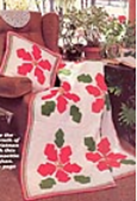 Poinsettia Afghan