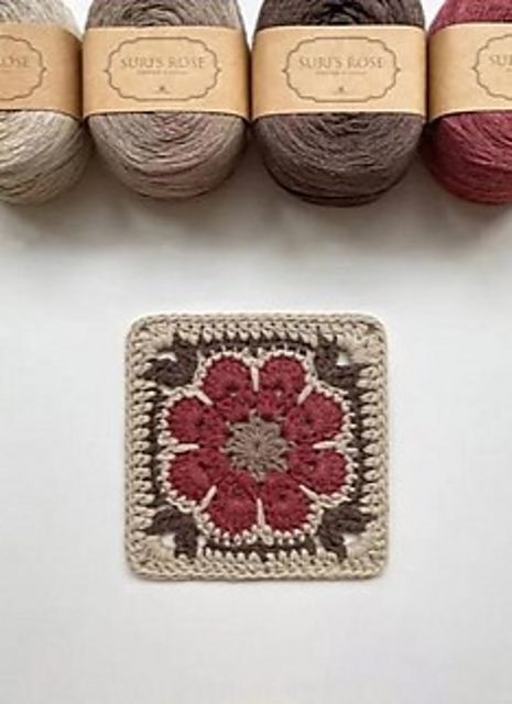 Framed Flower Granny Square