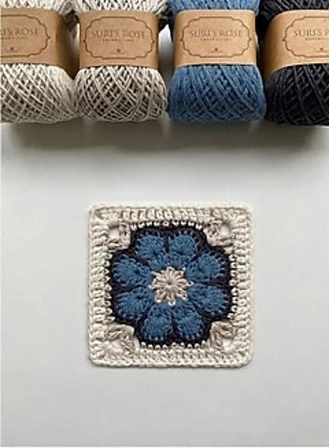 Rounded Edge Flower Granny Square