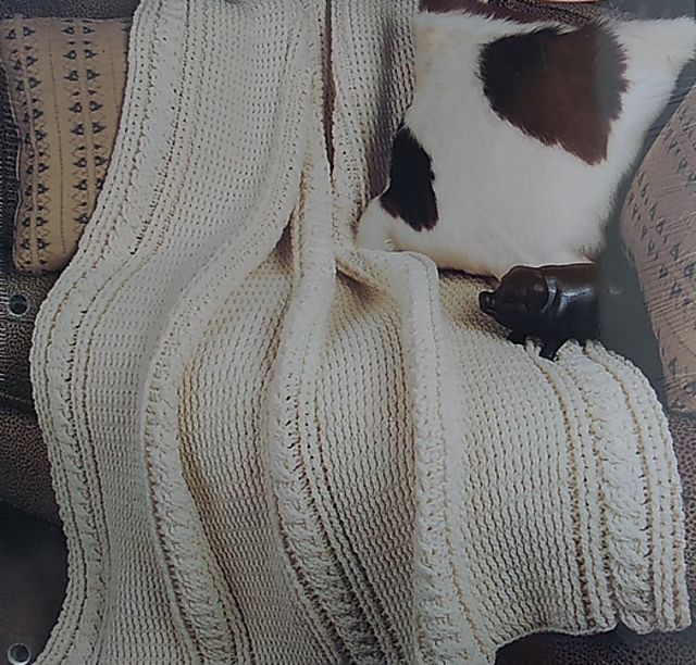 Aran Heirlooms: Aran Cables Afghan