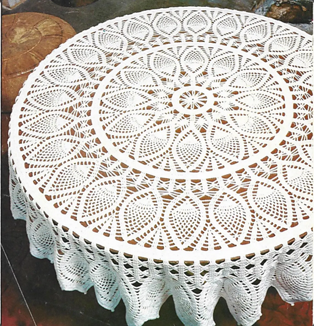 Nappe ronde "Les pommes de pin"