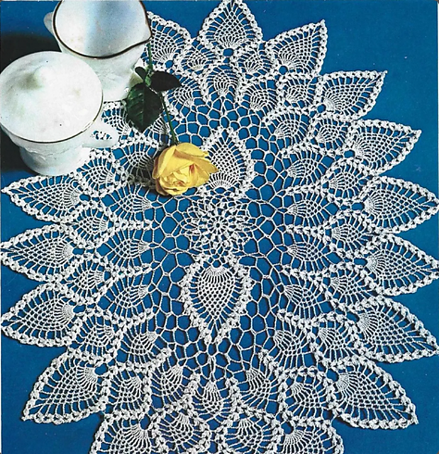 Oval Pineapple Doily