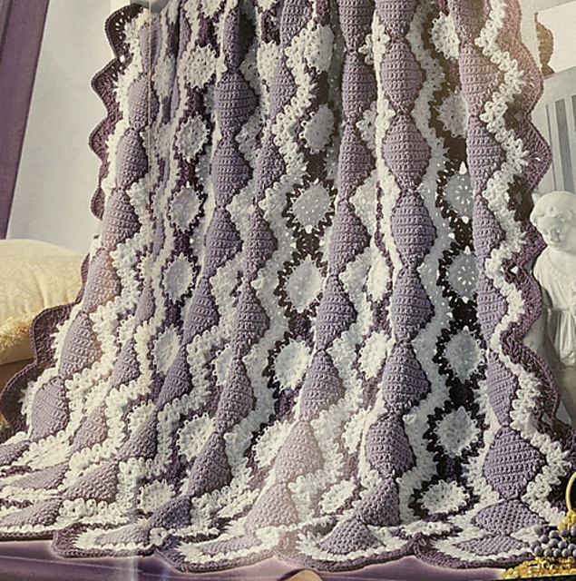 Lavender and Lace Afghan