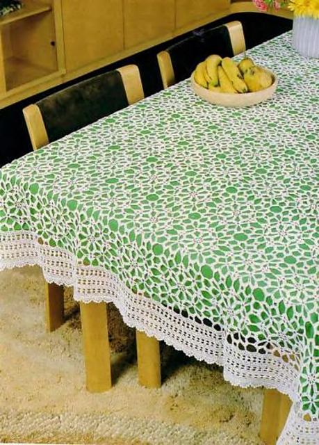Stars In Squares Tablecloth