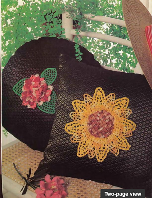 Flower Appliques for Pillows