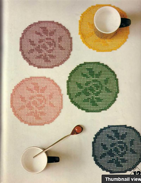 Small Round Coasters Wild Rose