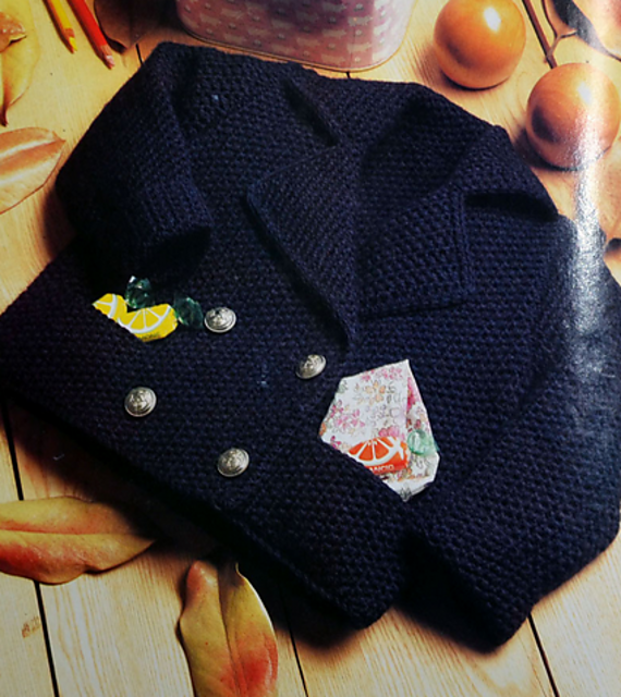 Une veste croisee pour bebe