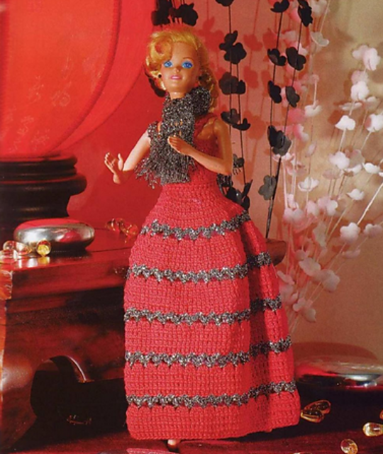 Flamboyant: red gown