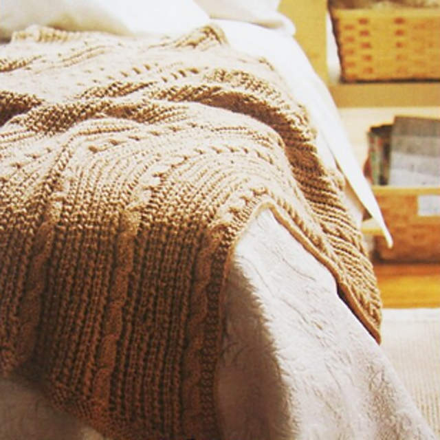 Lace and Cables Blanket