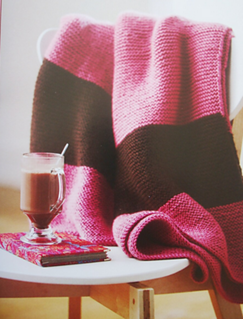 Chocolate and Raspberry Blanket and Pillow
