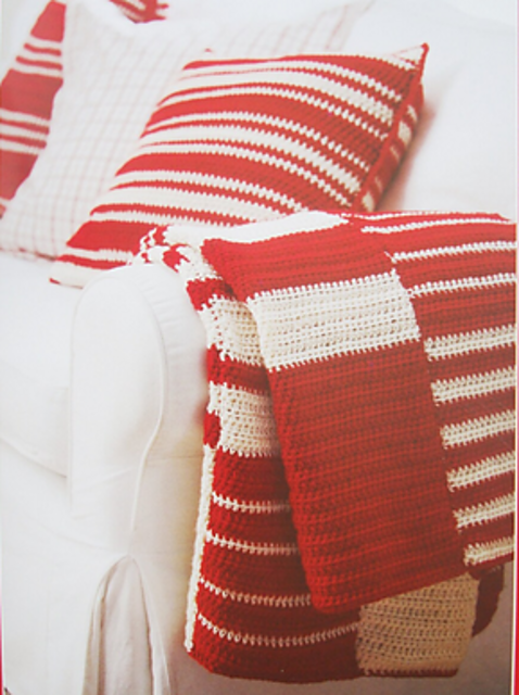 Ticking Stripes Blanket and Pillows