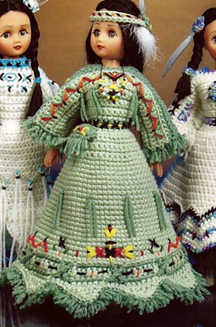 Green Embroidered