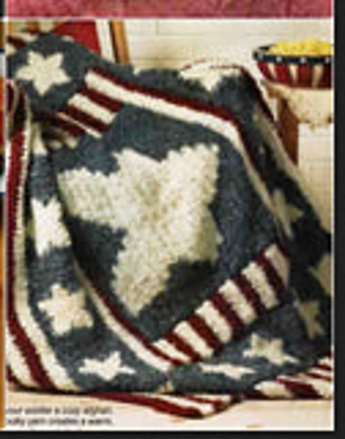 Red, White and Blue Throw