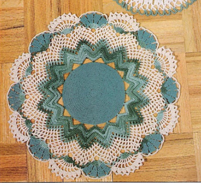 Flower & Fan Doily