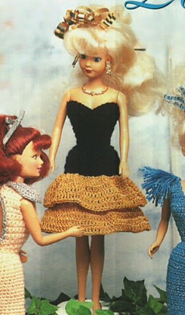 Black and Gold Strapless Dress