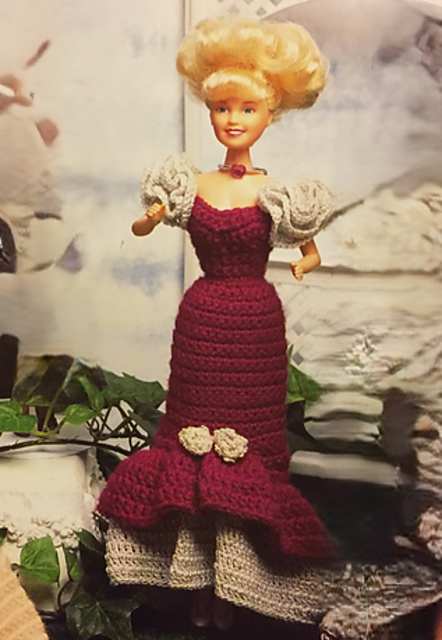 Gown with Ruffled Sleeves