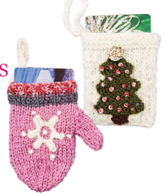 Little Knitted Gift-Card Pockets