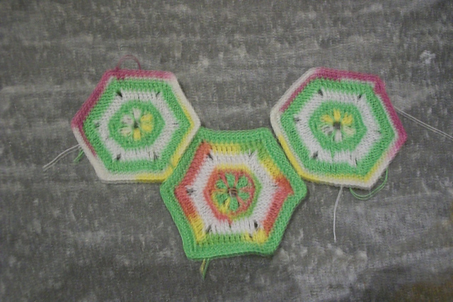 Calico Crochet Bedspread