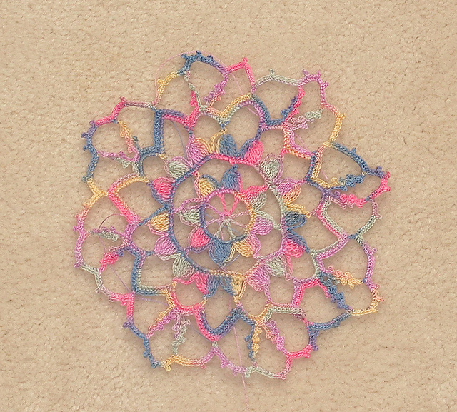 Dazzling Crocheted Tablecloth