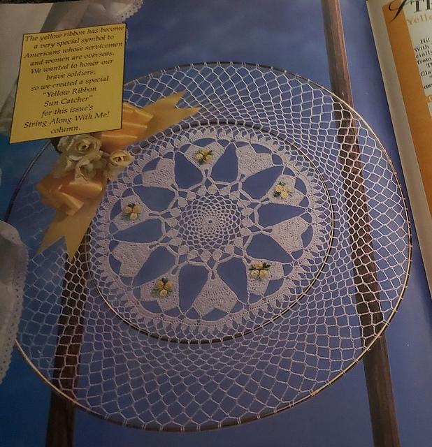 Yellow Ribbon Sun Catcher
