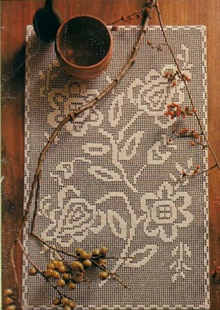 Table Cover Peach Tree Flowers