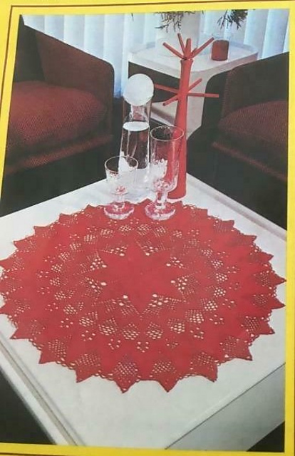 Red Table Pattern Ravelry: Red Table Center pattern by Les Editions de Saxe