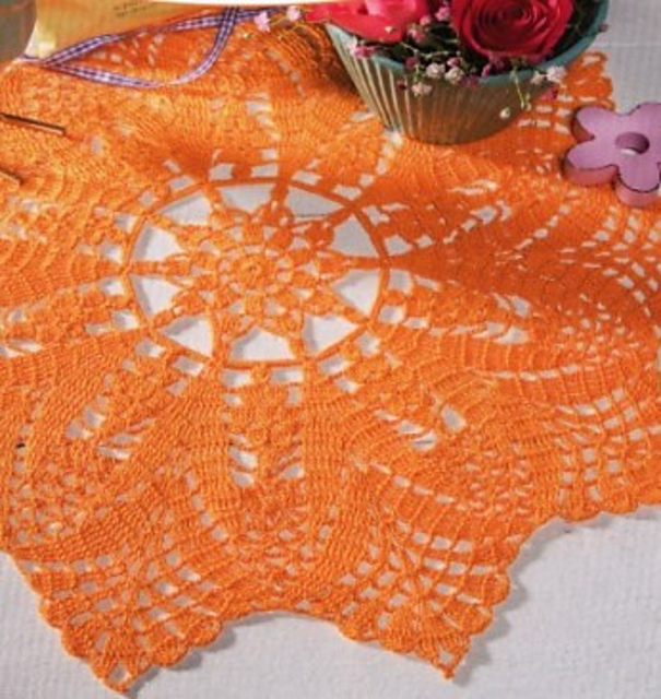 Deckchen in Orange