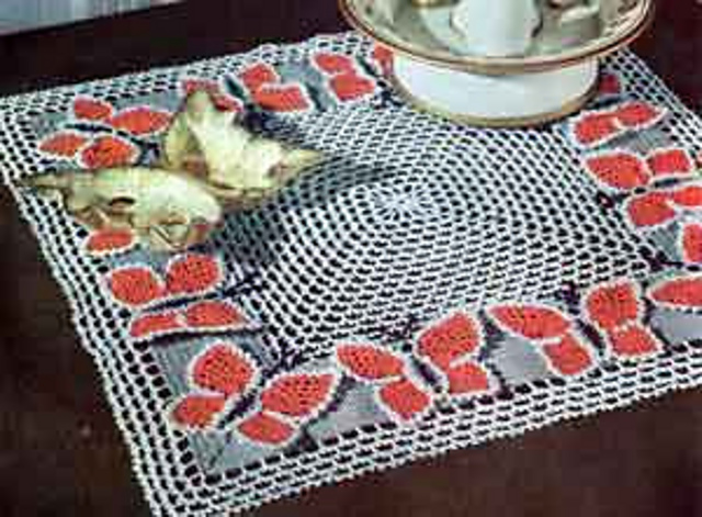 Butterfly Night Table Doily #S-55