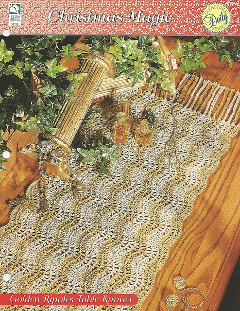 Golden Ripples Table Runner