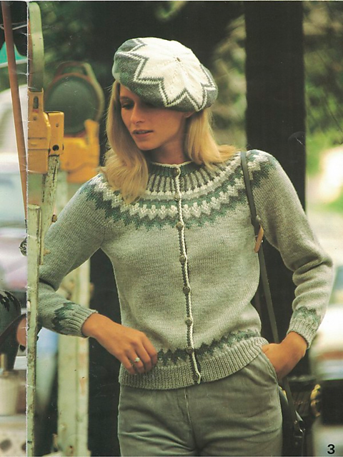 Lady's Cardigan and Beret