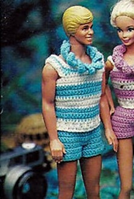 His Shorts, Tank Top, & Lei