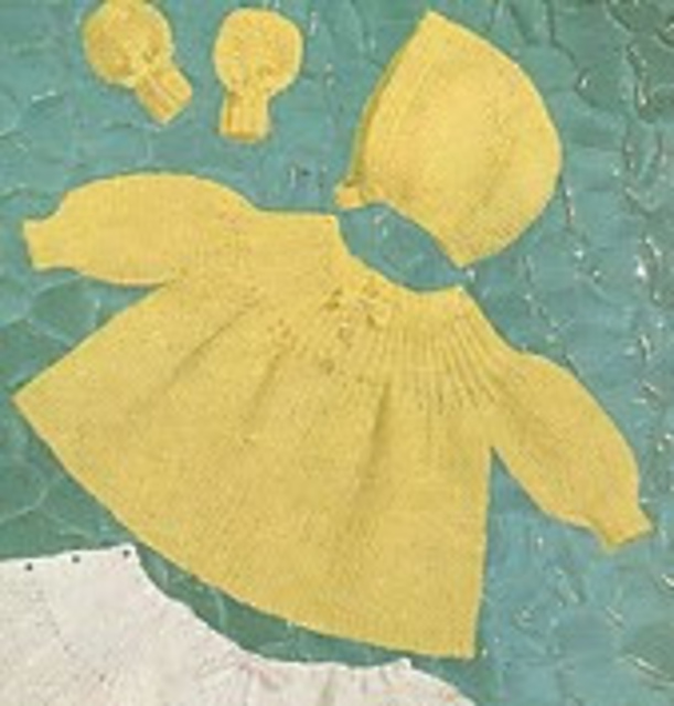 Smock matinee coat