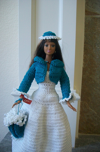 Blue & White Dress