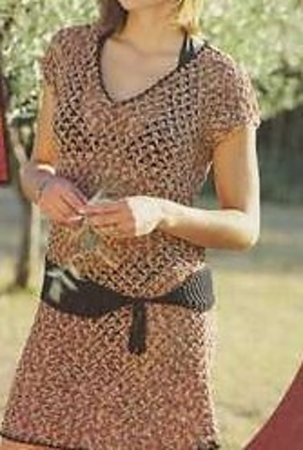 Vestido jaspeado juvenil