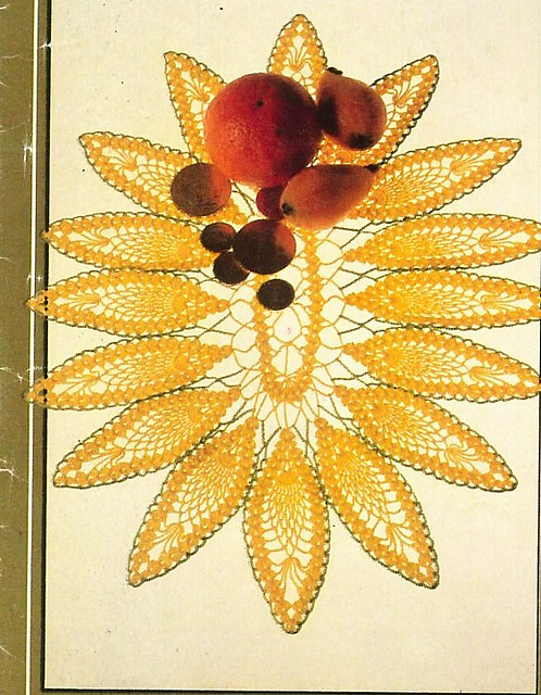 Yellow doily