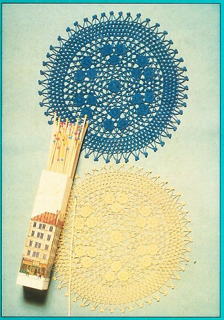 Blue or Cream Doily