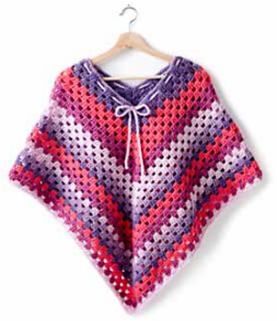 Girl's Crochet Poncho