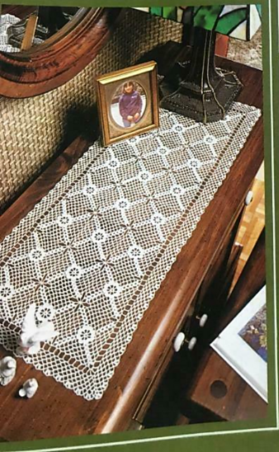 Flower-Studded Sideboard Runner