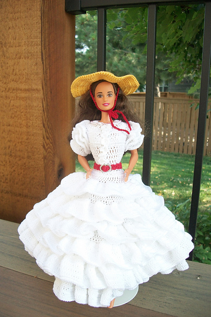 White Ruffled Dress