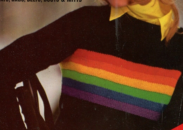 Rainbow Pullover and Hat