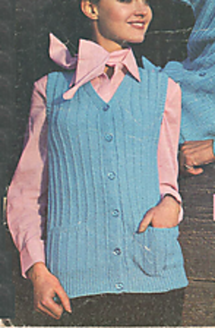 Sleeveless cardigan for her