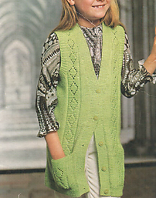 Sleeveless tunic coat