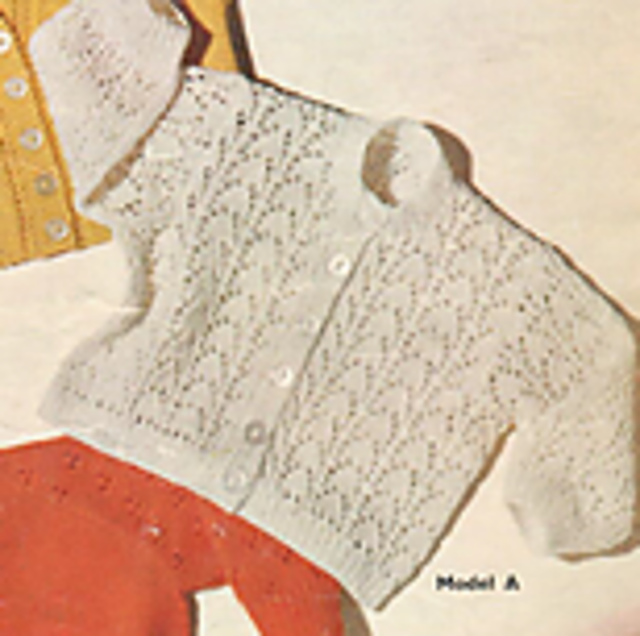 Baby's cardigan Model A