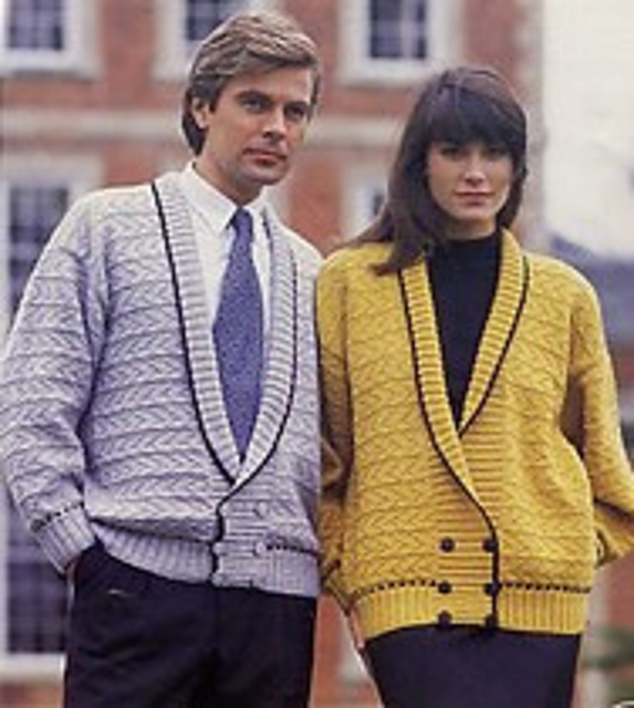 Shawl-Collared Cardigans 