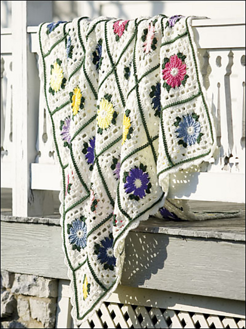 Flower Boxes Afghan