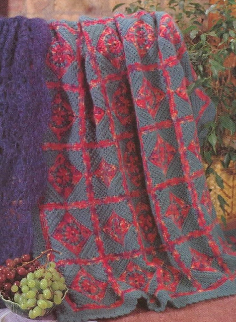 Soft Square-in-Square Afghan