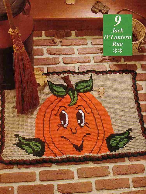 9 Jack O'Lantern Rug