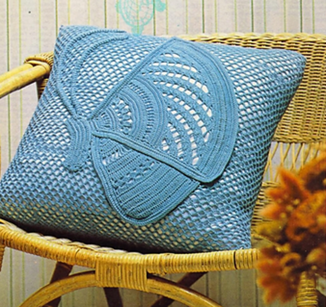 Coussin Bleu Nattier