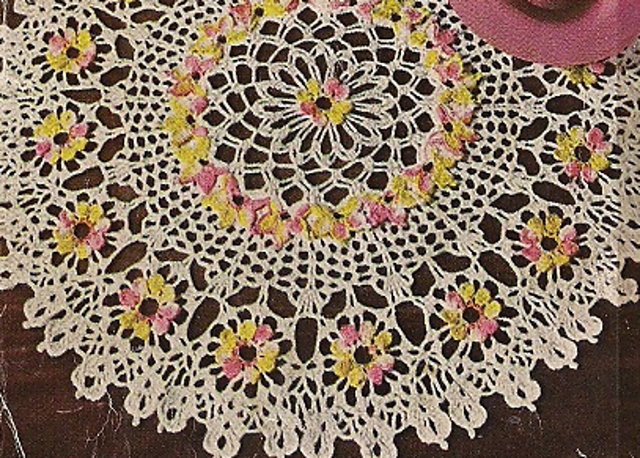 Cosmos Flower Doily